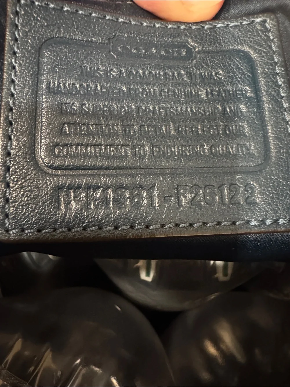 Coach croc embossed